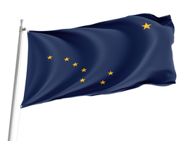 Flag of Alaska State ,Unique Design Print , Size -3x5 Ft / 90x150 cm - $29.80