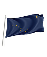 Flag of Alaska State ,Unique Design Print , Size -3x5 Ft / 90x150 cm - $40.41 CAD