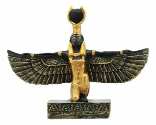 Egyptian Goddess Of Motherhood Isis With Open Wings Dollhouse Miniature ... - $11.99