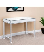 42 Inch Clear and Silver Mirrored Writing Desk - $571.71 CAD