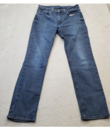 Levi&#39;s 514 Jeans Men&#39;s 32x32 Blue Denim Double Stitch Regular Fit Straig... - $427.90 MXN