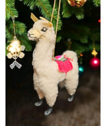 Vintage Peruvian Alpaca Wool Llama Figurine Handcrafted Andean Folk Art ... - €22,13 EUR
