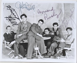 BOWERY BOYS Cast Signed Photo x4 - Bob Jordan, Huntz Hall, Bernard Prins... - $479.00