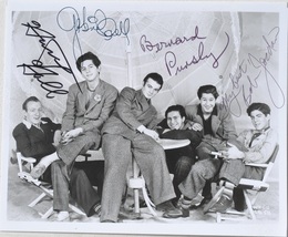 BOWERY BOYS Cast Signed Photo x4 - Bob Jordan, Huntz Hall, Bernard Prinsky + w/C - £385.24 GBP