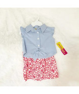 Penelope Mack Baby Girl 2pc Shirt &amp; Short Set with Tie Accent (6-9M) ~ N... - $255.45 MXN