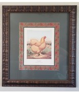 Buff Cochin Hen Blossom Cassell&#39;s Poultry Book Plate 2 Framed Lithograph - £235.55 GBP