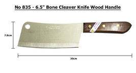 Kiwi #835 Vegetable Chopping Knife/cleaver stainless wood handle 6.5&quot; In... - $18.80