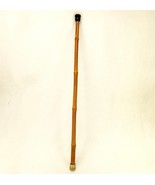 36&quot; Hand Made Bamboo Walking Stick, 4 Nodal Rings, Rubber Handle Knob, V... - $26.73 CAD
