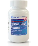 Guardian Mucus Relief 12 Hour (70 Count) Extended Release Guaifenesin, 1... - $737.21 MXN