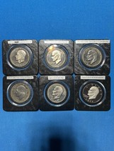 73-78 -S Mint, 6-coin Cameo Clad Proof Set, Eisenhower Dollar Lot w/cases!!! - £74.78 GBP