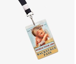 Van Halen 1984 World Tour Backstage Pass Lanyard ID Concert Pass - £6.26 GBP
