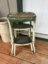 Cosco Vintage Kitchen Step Stool Ladder Backless Seat w/ fold out Steps ... - $129.69