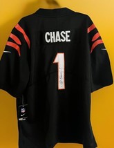 Ja&#39;marr Chase Signed Cincinnati Bengals Jersey With Coa - £267.21 GBP