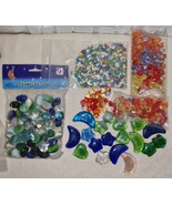 Vintage Glass Stones Acrylic Gems Pebbles Gravel Craft Lot + for Decor &amp;... - $79.75 CAD