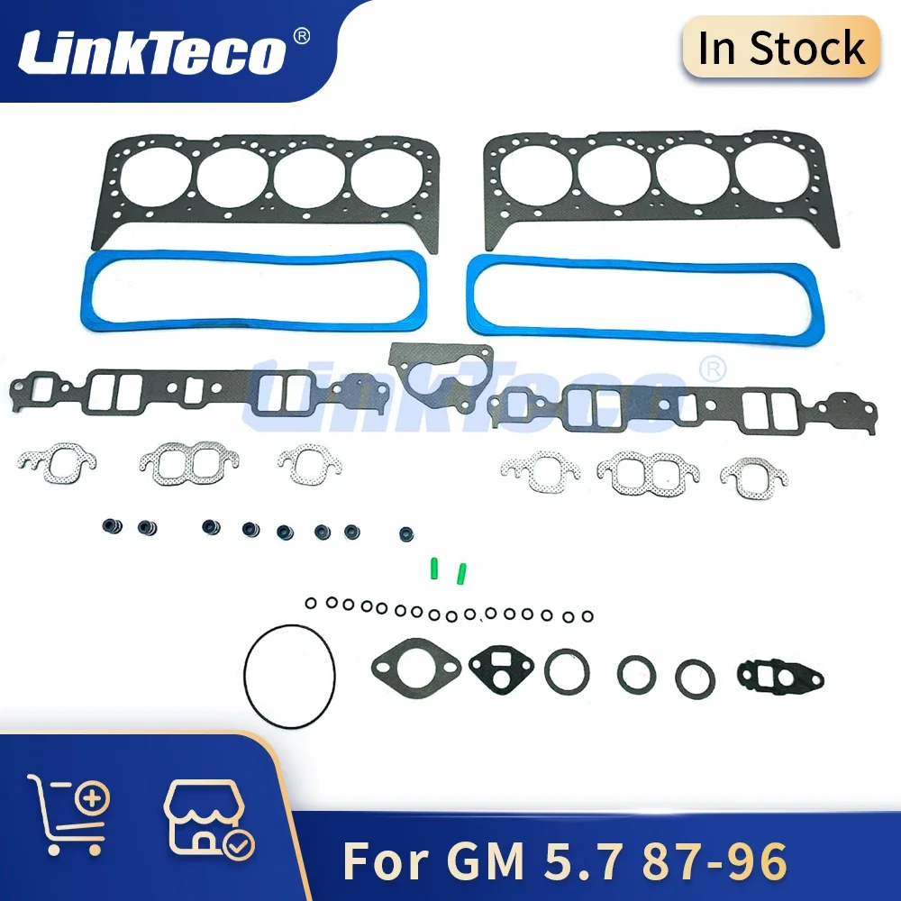 Engine Parts Full Gasket Set 87-96 5.7L For Gm Chevrolet Cadillac Buick Gmc - $91.55