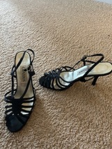 Women&#39;s Heels Strappy Black Size 6M Heels 3 1/2 Inches Brand: Caparros  - $29.99