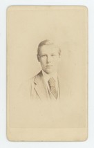 Antique CDV Circa 1870s Sentimental Young Handsome Man in Suit Cheltenham, UK - £7.43 GBP
