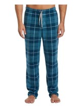 MSRP $46 Perry Ellis Portfolio Mens Fleece Plaid Sleep Pant Blue Size XL... - $28.34