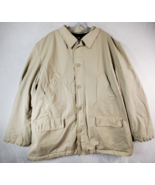 Polo Ralph Lauren Shirt Jacket Men Size 2XL Beige Cotton Long Sleeve Ful... - £64.07 GBP