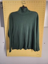 Studio Works Womens Large Turtleneck Long Sleeve Top Shirt Green - £10.11 GBP