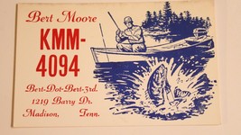 Vintage CB Ham Radio Card KMM 4094 Madison Tennessee  - £3.88 GBP