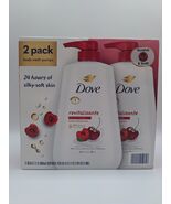 Dove Refreshing Body Wash Cherry &amp; Chia Milk Set Of TWO JUMBO 30.6 Oz Ne... - $45.97 CAD