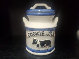 Treasure Craft Milk Jug Cow Cookie Jar 9&quot; - £15.58 GBP