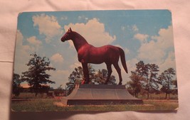 Vtg  Postcard Man O&#39;War Statue Faraway Farm Racehorse Lexington Kentucky... - $5.00