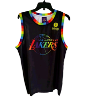 Los Angeles Lakers Jersey Men’s XL Black Rainbow NBA Basketball Pride # 1 - $25.70