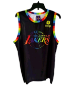 Los Angeles Lakers Jersey Men’s XL Black Rainbow NBA Basketball Pride # 1 - $35.26 CAD