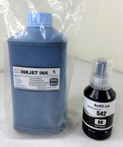 ND Non-original 1-Liter Pigment Matte Black Refillable Ink for Epson Printers - £23.26 GBP