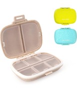 3 Pack Sukuos Daily Pill Organizers  8 Compartments Portable Travel Pill... - £14.68 GBP