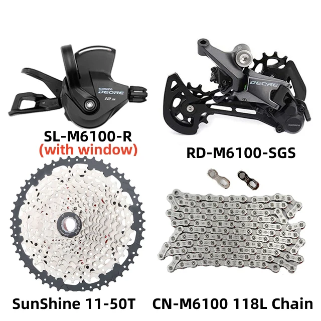 Shimano Deore M6100 12 Speed Groupset Mtb Bicycle CN-M6100 118L Chain Shift Leve - $218.41