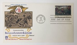 The Battles of Lexington and Concord FDC Bicentennial Cover Birth of Lib... - $6.00