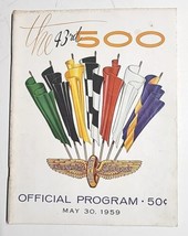 Authentic 1959 Indy The 43rd 500 Official Program - Very Good Condition M659 - £31.38 GBP