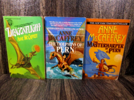 3 Anne Mc Caffrey&#39;s Dragon Riders of Pern Epic Series Paperback Book Lot - £7.77 GBP