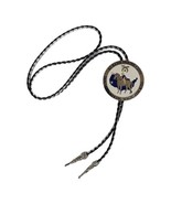 Bolo Tie Masonic Shriners 2004 Potentate Jerry Williams Leather Braided ... - $22.26