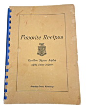 Cookbook Epsilon Sigma Alpha Theta Chapter Bowling Green Kentucky KY Book - £18.20 GBP