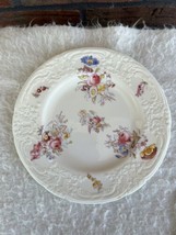 Vintage Coalport England China AD1750 Salad Plate Floral Embossed Rim 8-... - $2.85