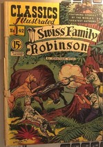 Classics Illustrated #42 Swiss Family Robinson (Hrn 75) Canadian Edition VG/VG+ - £38.92 GBP