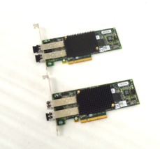 Lot of 2 Emulex IBM LightPulse 8GB Dual Port PCI-E Fiber Channel P002181... - $18.65