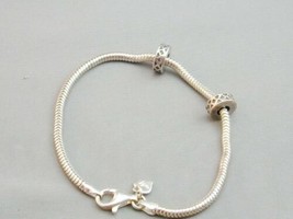 Michael Anthony Charmed Memories Sterling Bracelet With 2 Spacer Charms - $59.99