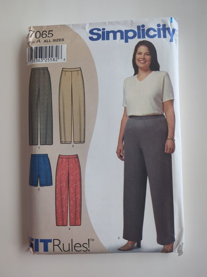 Simplicity Pattern #7065 - Women's Pants/Shorts Modest - Size A all sizes - $9.49