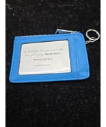 EUC Aimee Kestenberg ALIA SKINNY ID Case Keys &amp; Card Holder Blue Silver  - $313.86 MXN