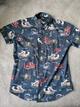Nickelodeon Avatar Button Up Shirt Mens All Over Print Last Airbender La... - $22.76