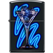 Zippo Lighter - Neon Martini Black Matte - 853952 - $580.86 MXN