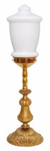 Garantiertes Pièce Unique Lampe de Cuivre Berlin Superbe Laiton Opalglas... - $5,120.16 MXN