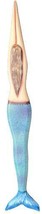 36&quot; Wooden Mermaid Wall Art Beach House Aquatic Tiki Decor Indonesian Crafted - £32.39 GBP