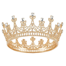 Gold Color, Queen Crown for Women, Wedding Crown - £27.76 GBP