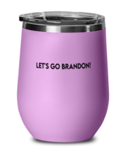 Joe Biden Wine Glass Let&#39;s Go Brandon LtPurple-WG  - £20.91 GBP